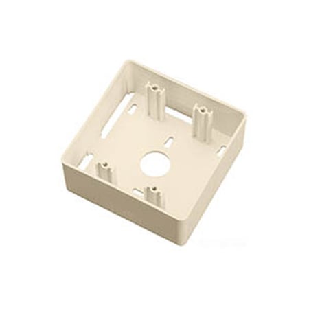 Allen Tel Electrical Surface Mount Box, Surface Mounting Box-Double Gang, Ivory AT45MB-09